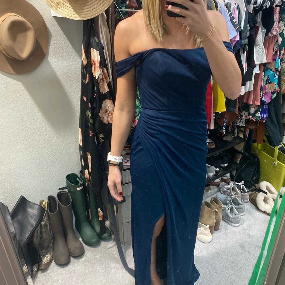 Azazie Navy Bridesmaid Dress